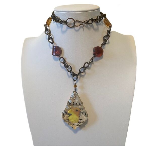 Artisan Made One of a kind Statement Necklace. - Picture 1 of 7